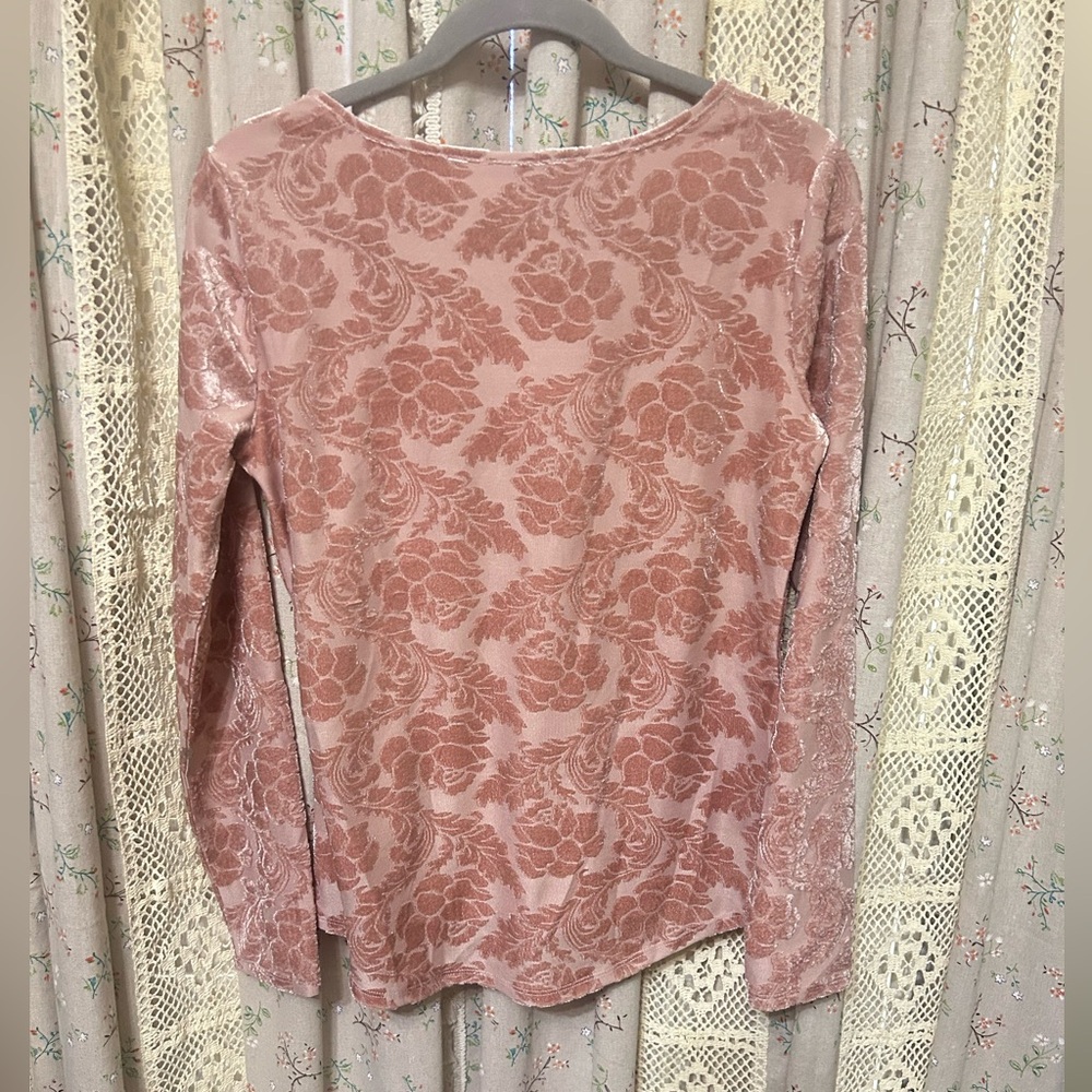 Sundance Delicate Senses Velvet Damask Top Size Small - Picture 5 of 5